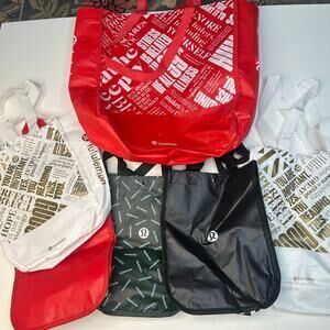 Lululemon Reuseable Shopping Bag Lot of 6